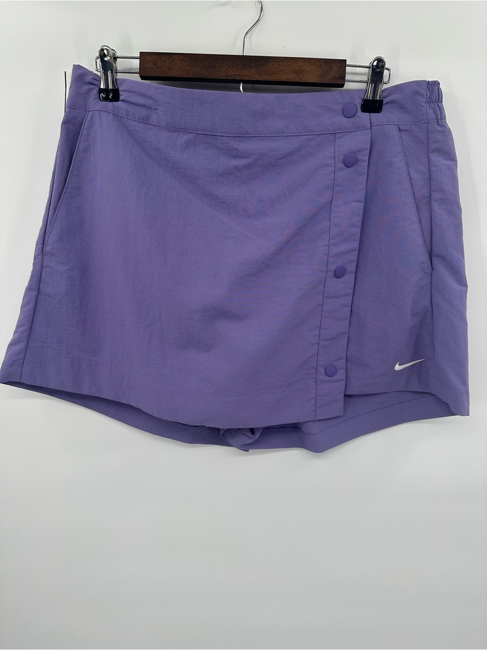 Nike Dri-FIT Women's Lavender Golf Skort Size L Snap Front Wrap Style NWT 1279 - Picture 2 of 9
